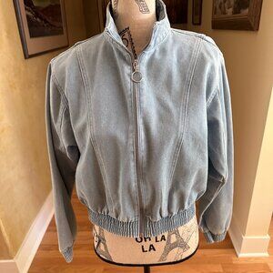 Haute Monde Light Blue Denim Jean Jacket